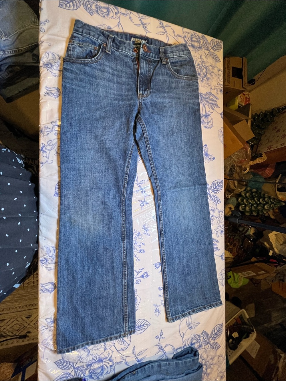 Boys PSNY Classic Straight Blue Jeans SIZE 12 Husky